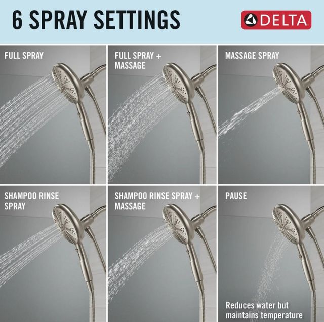 Delta Nicoli® Monitor® 14 Series Stainless Tub and Shower with SureDock® Hand Shower-4