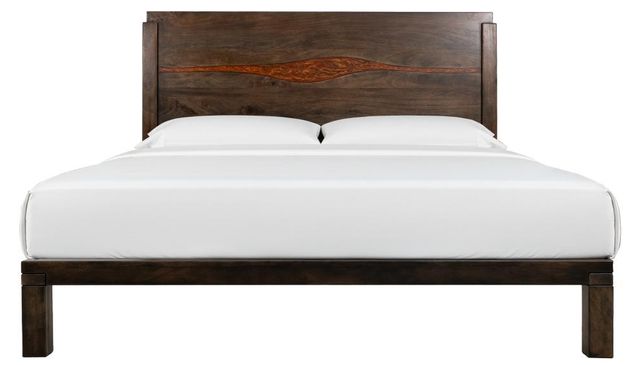 International Furniture Direct Raramuri Brown King Panel Bed-3