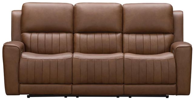 BarcaLounger® Pierce Homerun Cinnamon Leather Power Reclining Sofa-3