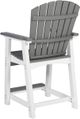 Signature Design by Ashley® Transville 2-Piece Gray/White Polyethylene Outdoor Bar Stool-3