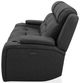 Liberty Furniture Chapman Aline Coal Leather Power Reclining Sofa-2