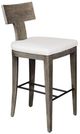 Uttermost® Cellini Weathered Gray Wooden Outdoor Bar Stool-0