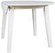 Jofran Inc. Simplicity Paperwhite Round Drop Leaf Dining Table-2