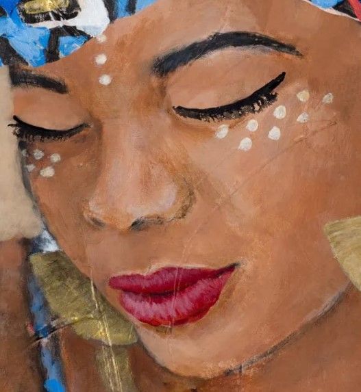 Classy Art Adorned African Woman I by Lanie Loreth Wall Art-1