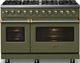 Viking® 5 Series 48" Martini Pro Style Dual Fuel (LP) Range with Brushed Brass Trim-2