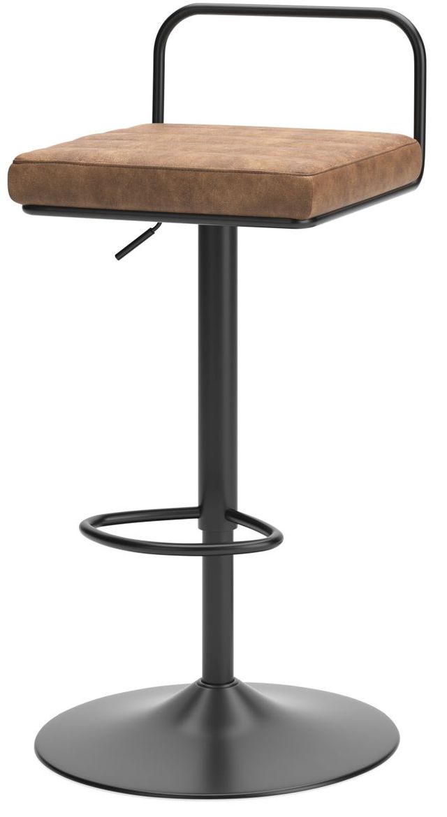 Signature Design by Ashley® Strumford Black/Brown Bar Stool-0