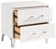 Homelegance® Ripple High Gloss White Nightstand-3