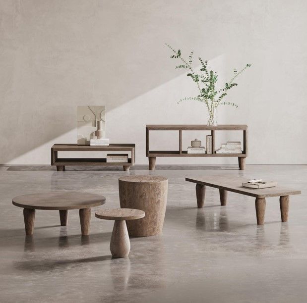 Jofran Inc. Origins Washed Sand Pull Up Pedestal Table-1