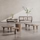 Jofran Inc. Origins Washed Sand Pull Up Pedestal Table-1