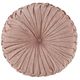 Olliix by Intelligent Design Loretta Blush 22" Diameter x 6" Poly Chenille Round Floor Pillow Cushion-0