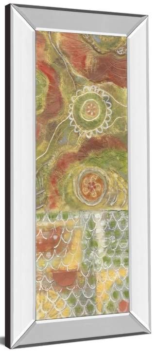 Classy Art Moroccan Whimsy II by Karen Deans Mirrored Frame Wall Art-1