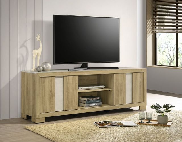 Crown Mark Rangley Driftwood TV Stand-1