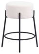 Zuo® Modern Blanche 2-Piece Black/Ivory Counter Stool Set-2