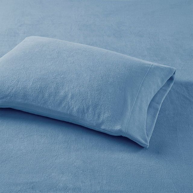Olliix by True North by Sleep Philosophy Blue Full Micro Fleece Sheet Set-1