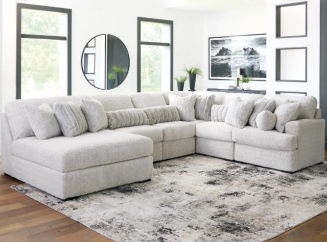 Signature Design by Ashley® Cuddle Plush 6-Piece Arctic Modular Sectional and Chaise-2