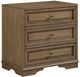 Bernards Tarrington Almond 3-Drawer Nightstand-0