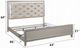 ACME Furniture Sliverfluff Champagne Queen Upholstered Panel Bed with LED-2