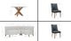 Powell® Auden 4-Piece Gray/Natural/Navy Dining Set-2