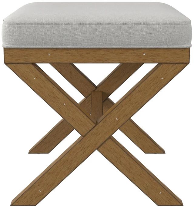 HH2 Home Somerset Fog/Dark Driftwood Vanity Stool-3