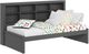 Donco Kids Dark Gray Youth Twin Bookcase Daybed-0