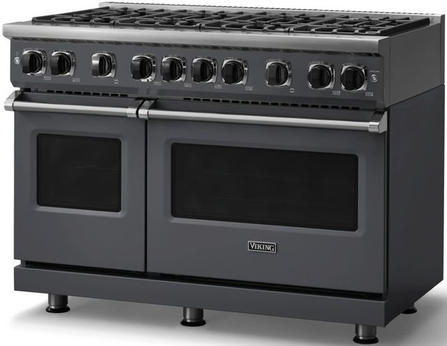 Viking® 7 Series 48" Cast Black Pro Style Liquid Propane Gas Range-3