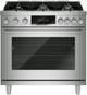 Bosch® 800 Series 36” Stainless Steel Freestanding Dual Fuel Range-0