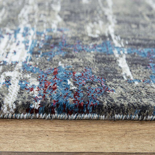 Rizzy Home Signature Gray 5'x8' Rectangular Rug-4