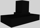 Vent-A-Hood® 54" Black Contemporary Island Range Hood-3