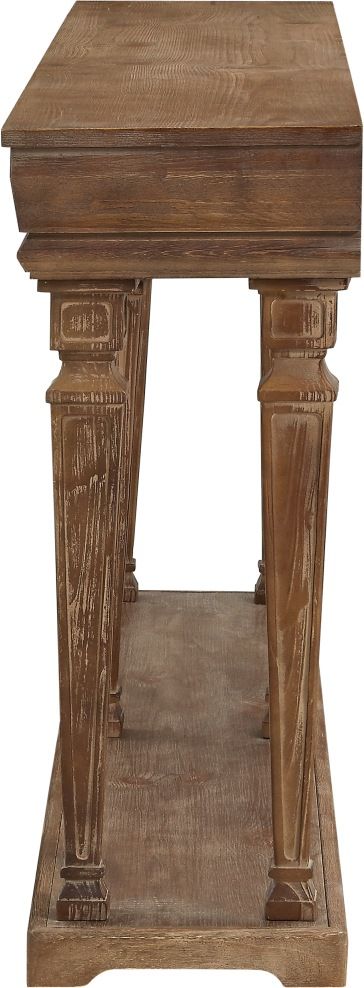 Powell® Benjamin Weathered Driftwood Console Table-1