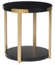 Signature Design by Ashley® Shylore 3-Piece Black Occasional Table Set with Brass Accents-4