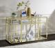 ACME Furniture Uchenna Glass Top Sofa Table with Gold Base-3