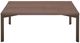 Natuzzi Editions Wire Brown Ash Square Cocktail Table with Caramel Base-0