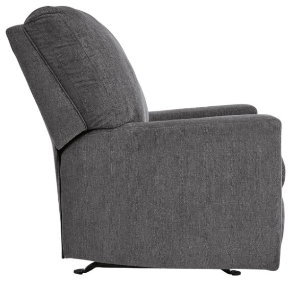 Signature Design by Ashley® Rannis Pewter Manual Rocker Recliner-3