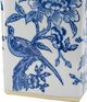 A & B Home Blue/Gold/White 11" Square Jar-2