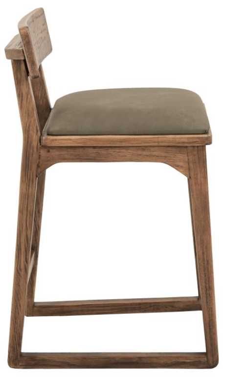 International Furniture Direct Balam Gray/Stained Brown 24" Barstool-2