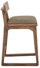 International Furniture Direct Balam Gray/Stained Brown 24" Barstool-2