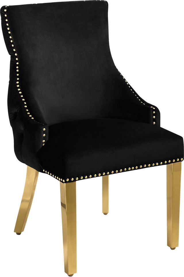 Meridian Furniture Tuft Black Velvet Dining Chair-0