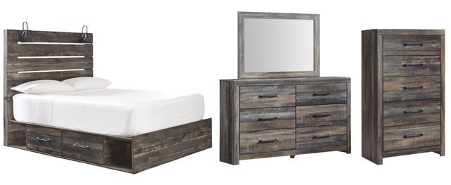 Signature Design by Ashley® Drystan 4-Piece Multi Queen Panel Storage Bed Set-0