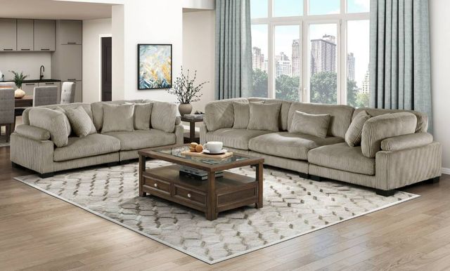 Homelegance® Traverse 3-Piece Taupe Modular Sectional Sofa-1