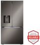 LG 36" 25.5 Cu. Ft. PrintProof™ Black Stainless Steel Counter Depth French Door Refrigerator-1