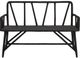 Currey & Company Arboria Distressed Black Bench-0
