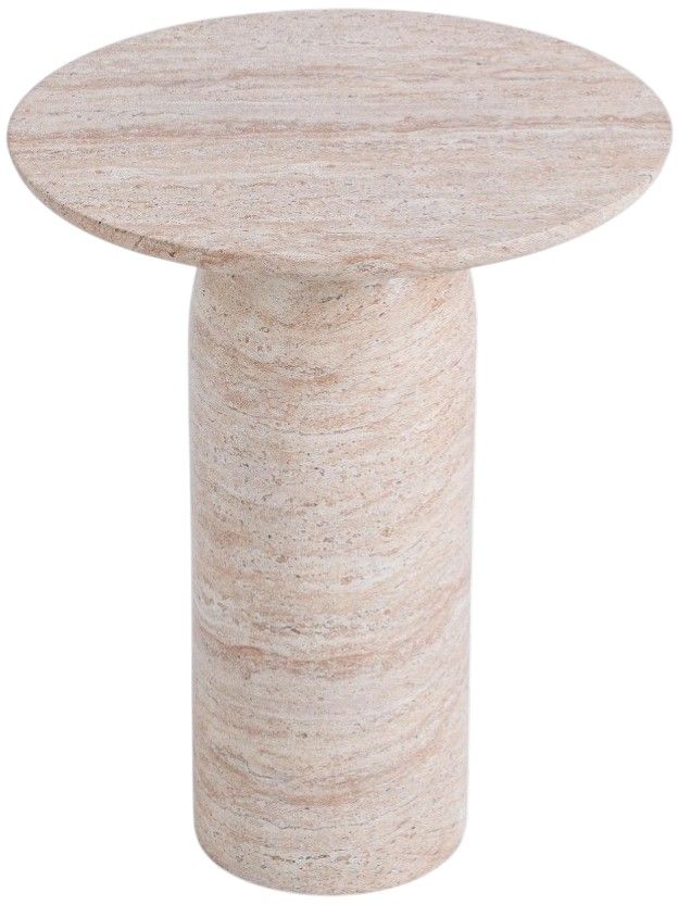Classic Home Sana Beige Concrete Outdoor End Table-2