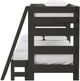 Elements International Cali Kids Gray Youth Twin Bunk Bed with Ladder-2