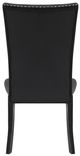 Global Furniture USA D03 2-Piece Black Dining Chair Set-1