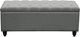 Diamond Sofa® Park Avenue Grey Tufted Lift-Top Storage Trunk -1