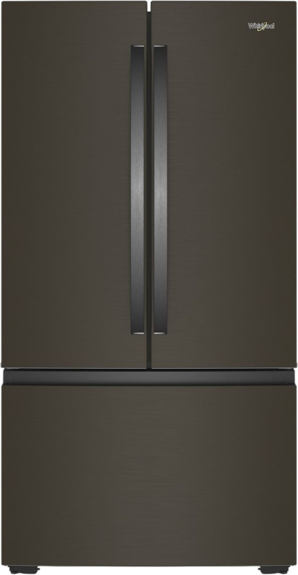 Whirlpool® 36" 24.3 Cu. Ft. Black Stainless Steel Counter Depth French Door Refrigerator-0