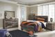 Benchcraft® Derekson Multi Gray Queen Panel Bed-3