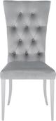 Coaster® Kerwin 2-Piece Grey/Chrome Upholstered Side Chairs-1