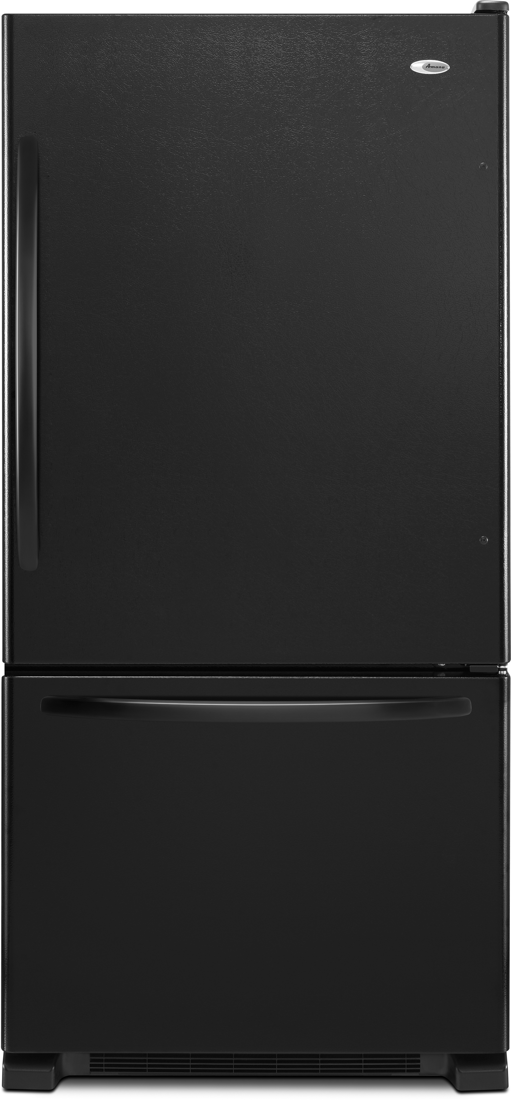 Amana® 33 In. 22.1 Cu. Ft. Black Bottom Freezer Refrigerator | Aztec ...