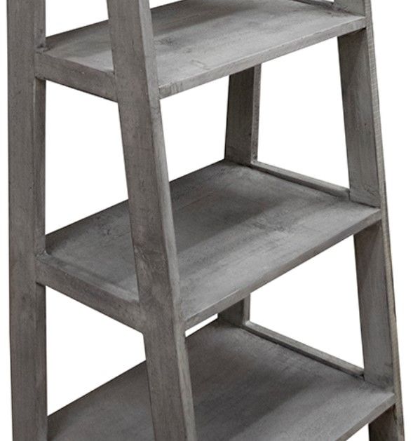 American Wholesale Furniture Granite Ladder Bookcase-1